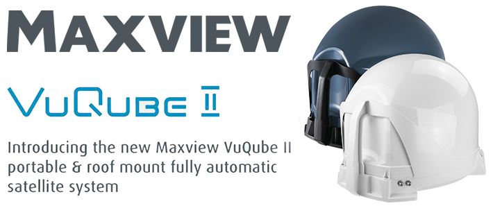 Maxview VuQube 2 satellite system top banner